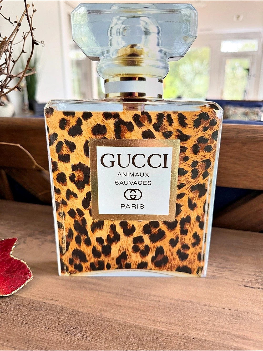 Fashion Animali Sauvages Leopard Print Fragrance Bottle decor